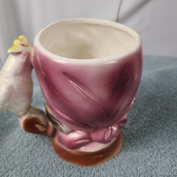 Vintage One Eyed Pirate Buccaneer Toby Style Mug With Parrot‎ Handle Japan - Picture 9 of 9